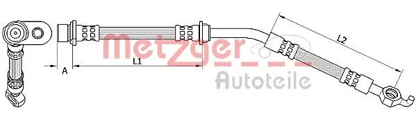 Stabdžių žarnelė METZGER 4110787