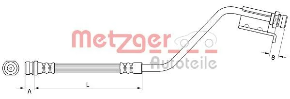 Stabdžių žarnelė METZGER 4110826