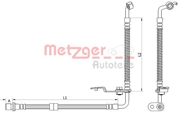 Гальмівний шланг METZGER 4110878