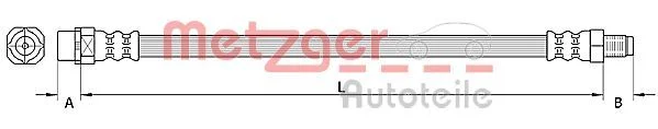 Stabdžių žarnelė METZGER 4110942