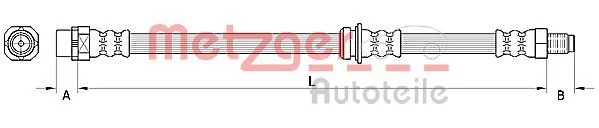 Stabdžių žarnelė METZGER 4110946