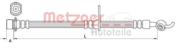 Stabdžių žarnelė METZGER 4110985