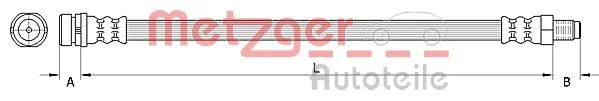 Stabdžių žarnelė METZGER 4110992