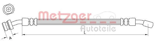 Stabdžių žarnelė METZGER 4111029