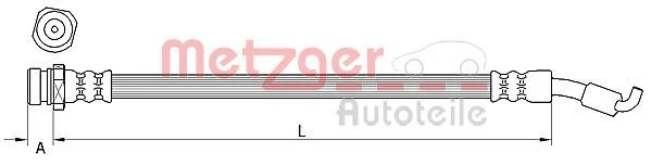 Stabdžių žarnelė METZGER 4111440