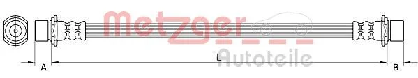Stabdžių žarnelė METZGER 4111503