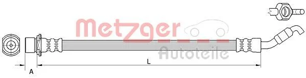 Stabdžių žarnelė METZGER 4111511