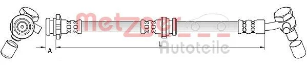 Гальмівний шланг METZGER 4111582