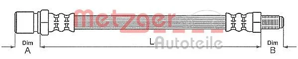 Stabdžių žarnelė METZGER 4114783