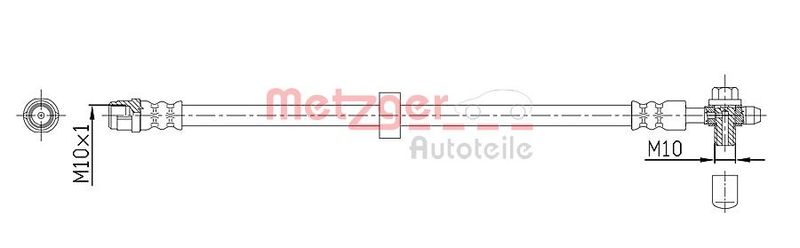 Гальмівний шланг METZGER 4116215