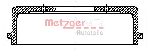 Stabdžių būgnas METZGER BT 319