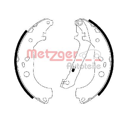 Stabdžių trinkelių komplektas METZGER MG 211