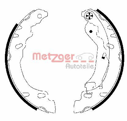 Brake Shoe Set METZGER MG 828