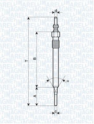 Свічка розжарювання MAGNETI MARELLI 062900061304