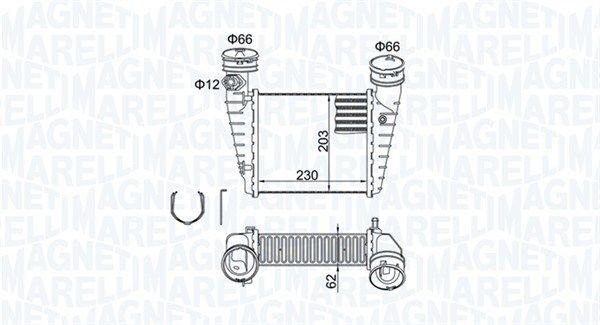 Охолоджувач наддувального повітря MAGNETI MARELLI 351319205190