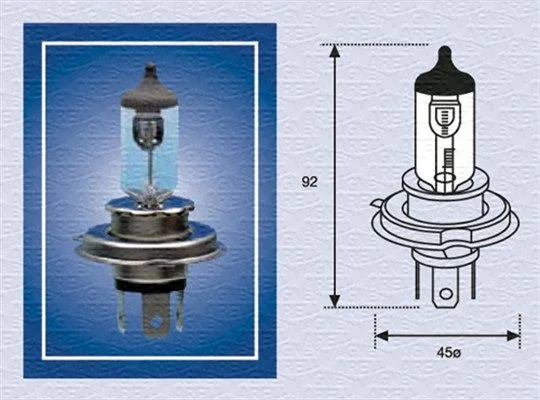 Bulb, high beam headlight MAGNETI MARELLI 002156100000