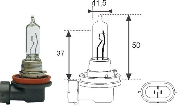 Bulb, spotlight MAGNETI MARELLI 002548100000