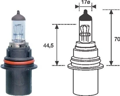 Bulb, high beam headlight MAGNETI MARELLI 002555200000