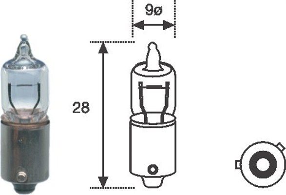 Bulb, tail light MAGNETI MARELLI 002701100000