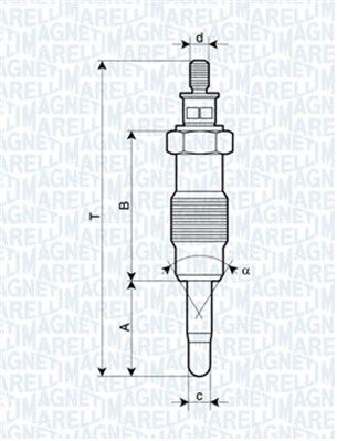 Glow Plug MAGNETI MARELLI 062582804304