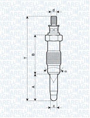 Kaitinimo žvakė MAGNETI MARELLI 062583003304