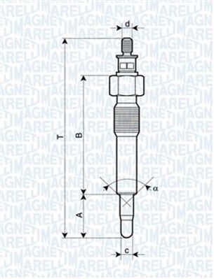 Kaitinimo žvakė MAGNETI MARELLI 062583202304