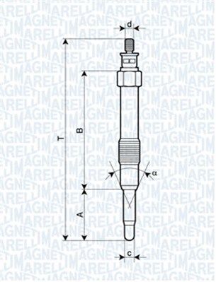 Kaitinimo žvakė MAGNETI MARELLI 062900000304