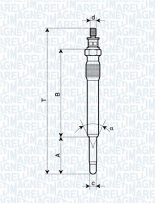 Kaitinimo žvakė MAGNETI MARELLI 062900001304