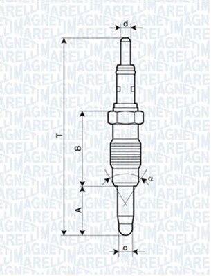 Свічка розжарювання MAGNETI MARELLI 062900011304