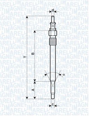 Kaitinimo žvakė MAGNETI MARELLI 062900012304