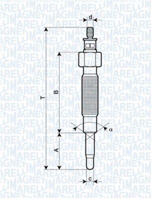 Kaitinimo žvakė MAGNETI MARELLI 062900019304