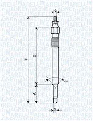 Kaitinimo žvakė MAGNETI MARELLI 062900020304