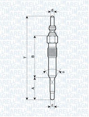 Kaitinimo žvakė MAGNETI MARELLI 062900028304