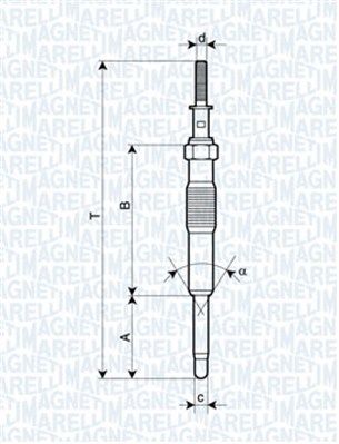 Kaitinimo žvakė MAGNETI MARELLI 062900034304