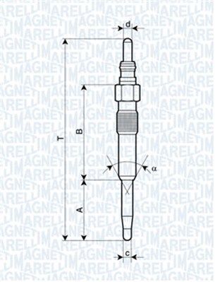 Kaitinimo žvakė MAGNETI MARELLI 062900038304