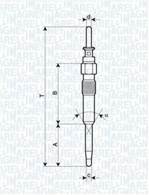 Kaitinimo žvakė MAGNETI MARELLI 062900039304
