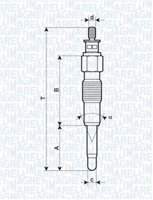 Kaitinimo žvakė MAGNETI MARELLI 062900040304