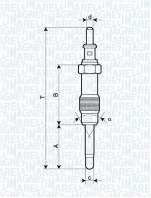 Kaitinimo žvakė MAGNETI MARELLI 062900046304