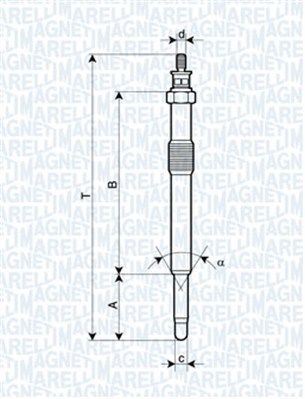 Kaitinimo žvakė MAGNETI MARELLI 062900049304