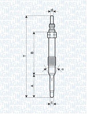 Kaitinimo žvakė MAGNETI MARELLI 062900053304