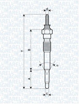 Glow Plug MAGNETI MARELLI 062900068304