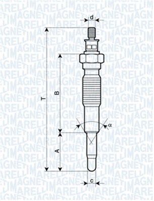 Glow Plug MAGNETI MARELLI 062900077304