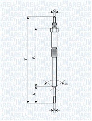 Vela de Incandescência MAGNETI MARELLI 062900082304