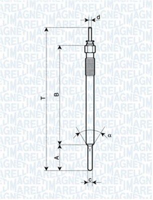 Glow Plug MAGNETI MARELLI 062900088304