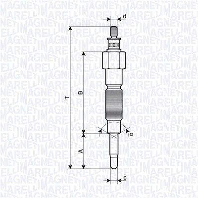 Свічка розжарювання MAGNETI MARELLI 062900142304