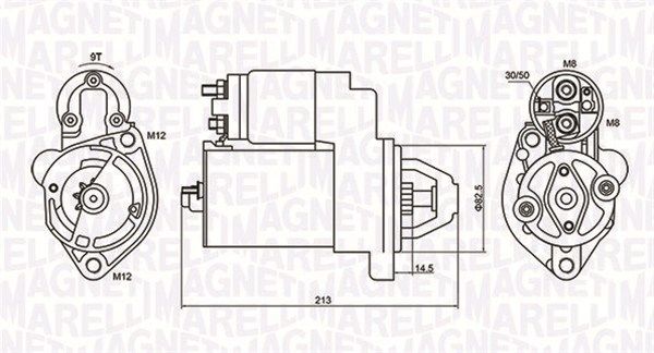 Starteris MAGNETI MARELLI 063720612010