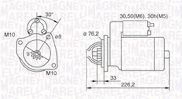 Starteris MAGNETI MARELLI 063721067010