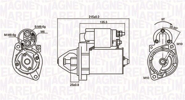 Starter MAGNETI MARELLI 063721075010