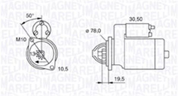 Starteris MAGNETI MARELLI 063721158010