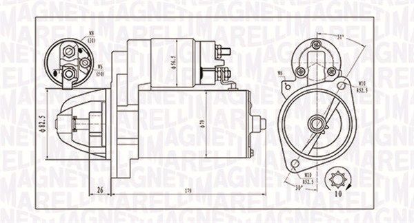 Starteris MAGNETI MARELLI 063721202010